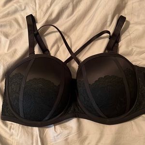 Torrid black multi-wear bra 40F